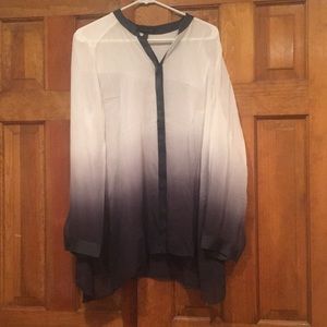 Ombre silk Eileen Fisher shirt